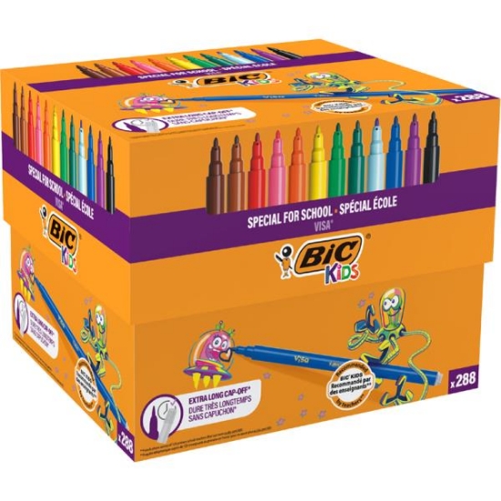 Image de Marqueurs Bic Kids VISA, Pack de 288