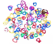 Image de Paillettes coeur métallisées, 50 gr
