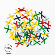 Image de Nœuds papillon croisés, les 100 assortis