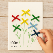 Image de Nœuds papillon croisés, les 100 assortis