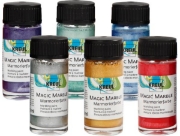 Image de Peinture marbrée métallique, étui de 6