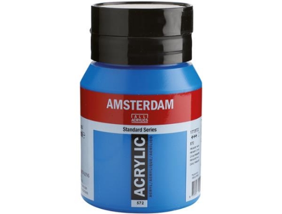 Image de Peinture acrylique Amsterdam 500 ml Cyan