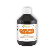 Image de Peinture acrylique mate Rainbow 500 ml noire