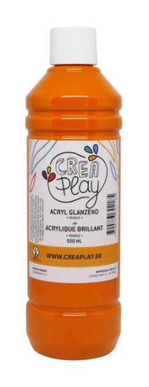 Image de Peinture acrylique brillante 500 ml orange