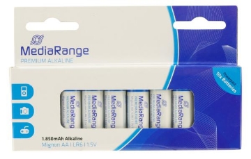 Agrandir l'image de Pile Mediarange LR06 AA Premium Alkaline 1.5 V blister/10 Image de Pile Mediarange LR06 AA Premium Alkaline 1.5 V blister/10