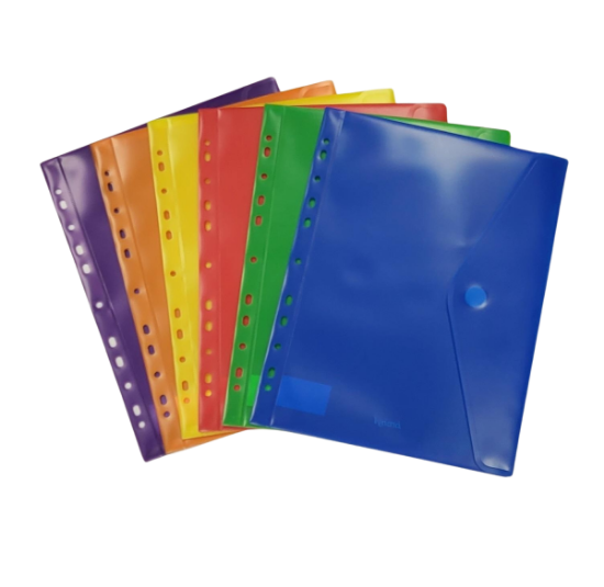 Image de Pochette perforée enveloppe de couleur Bronyl, les 12