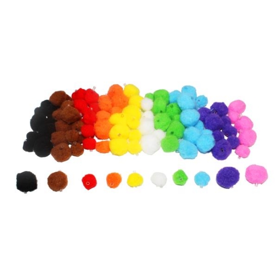 Image de Pompons perles, les 100