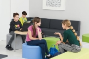 Image de Pouf rond gris Ø 50 cm