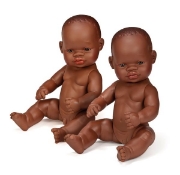 Image de Poupée garçon africain, 32 cm