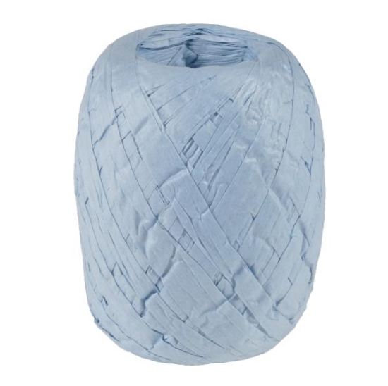 Image de Raphia papier bleu clair