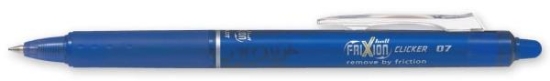 Image de Roller Frixion rétractable "Pilot" bleu