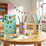 Image de Rouleaux adhésifs Golden, les 6 assortis