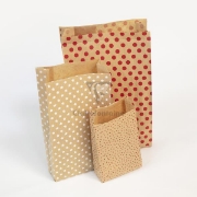 Image de Sachets en papier kraft ' Motifs Cœur',  les 50