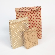 Image de Sachets en papier kraft ' Motifs Cœur',  les 50