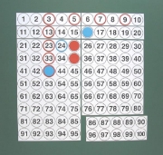 Image de Set magnétique de 1 à 100 pour tableau