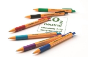 Image de Stylo-bille neutre en carbone Stabilo pointball, bleu