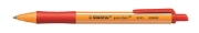 Image de Stylo-bille neutre en carbone Stabilo pointball, rouge
