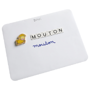 Image de Support blanc individuel repositionnable magnétique - Lot de 5
