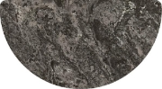 Image de Tablette antibruit Plus demi-ronde - 60 x 120 cm gris foncé