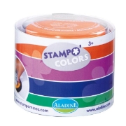 Image de Tampon encreur set 1 : vert, bleu, violet, orange