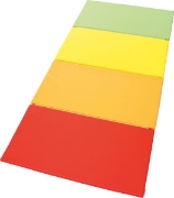 Image de 1 tapis pliable en 4 - Rouge-Orange-Jaune-Vert