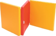 Image de 1 tapis pliable en 3 - Rouge-Orange