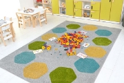 Image de Tapis à motifs hexagonaux, 12 places