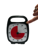 Image de Time Timer Plus noir avec poignée