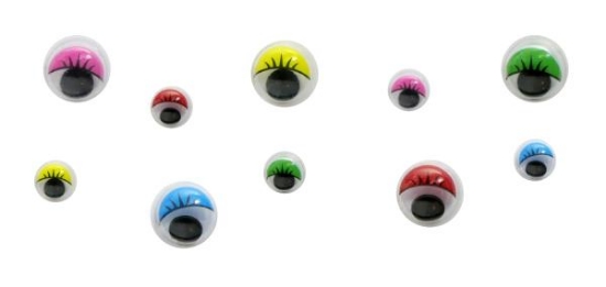Image de Yeux autocollants avec cils, les 120