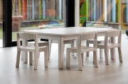 Image de Chaises blanches H assise 26 cm