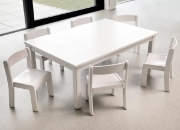 Image de Chaises blanches H assise 34 cm