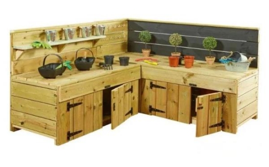 Image de Meuble d'angle compacte en bois