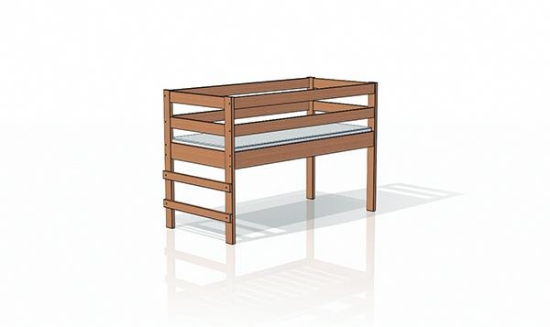 Image de Lit superposé pour matelas 120 x 60 cm