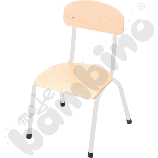 Image de Chaise empilable Bambini 21 cm piétement aluminium