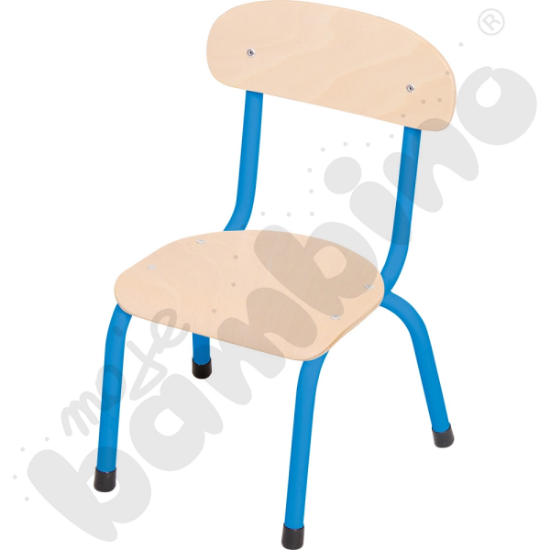 Image de Chaise empilable Bambini 21 cm piétement bleu