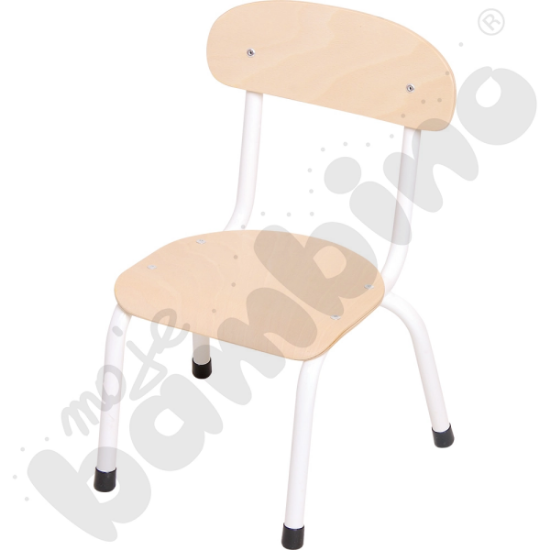 Image de Chaise empilable Bambini 21 cm piétement blanc