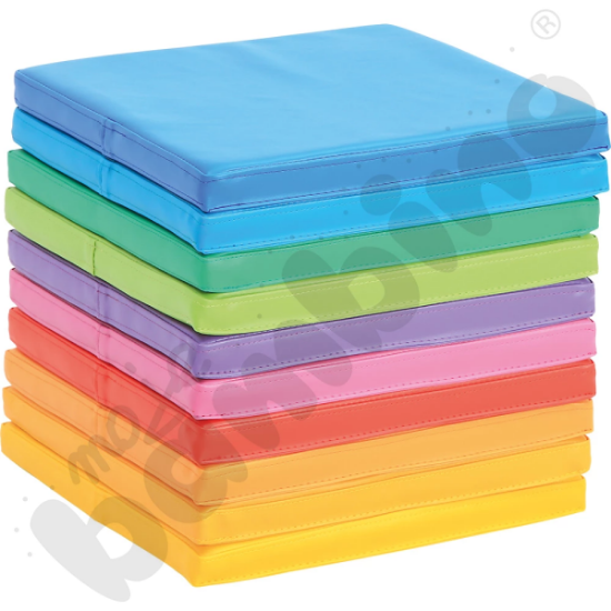 Image de Coussins carrés en mousse, assortis, lot de 10