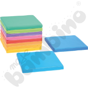Image de Coussins carrés en mousse, assortis, lot de 10