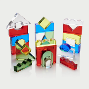 Image de Ensemble de blocs de cristal colorés