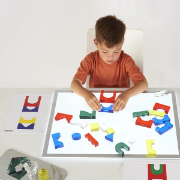 Image de Ensemble de blocs de cristal colorés