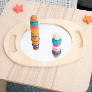 Image de Miroir à main en bois