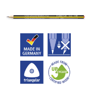 Image de Noris crayon graphite triangulaire HB, les 12