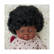 Image de Poupée fille africaine avec cheveux, 38 cm