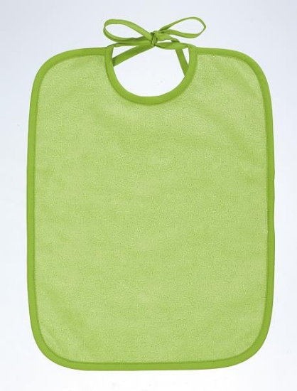 Image de Bavoir imperméable, rubans - Citron vert