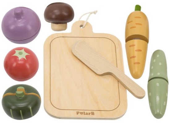 Image de Légumes à couper en bois