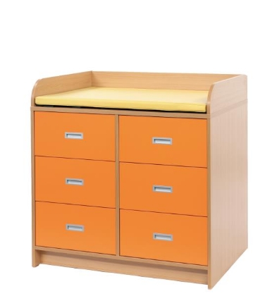 Image de la catégorie Tables à langer hêtre + couleur