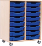 Image de Armoire M bouleau pour bacs plastique