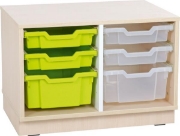 Image de Armoire S pour bacs en plastique - avec 1 séparateur