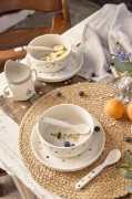 Image de Assiette avec antidérapant - Little Maeys bleu royal