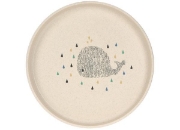 Image de Assiette avec antidérapant - Baleine
